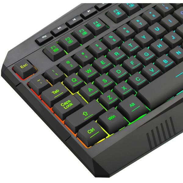 Tastatura gaming T-Dagger Submarine neagra iluminare RGB