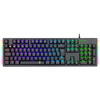 Tastatura gaming T-Dagger Bermuda neagra iluminare Ice-Blue switch-uri albastre