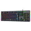 Tastatura gaming T-Dagger Bermuda neagra iluminare Ice-Blue switch-uri albastre