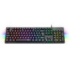 Tastatura gaming T-Dagger Bermuda neagra iluminare Ice-Blue switch-uri albastre