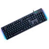 Tastatura gaming T-Dagger Bermuda neagra iluminare Ice-Blue switch-uri albastre