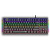 Tastatura gaming T-Dagger Bali neagra iluminare rainbow switch-uri albastre