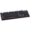 Tastatura gaming T-Dagger Naxos iluminare rainbow neagra