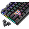 Tastatura gaming T-Dagger Naxos iluminare rainbow neagra