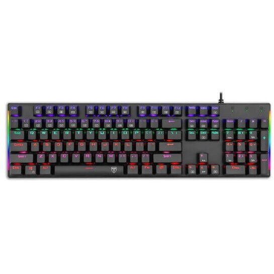 Tastatura gaming T-Dagger Naxos iluminare rainbow neagra