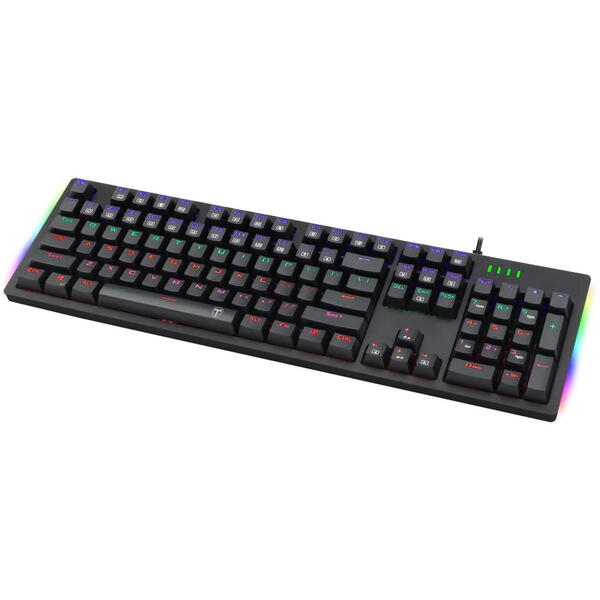 Tastatura gaming T-Dagger Bermuda iluminare rainbow