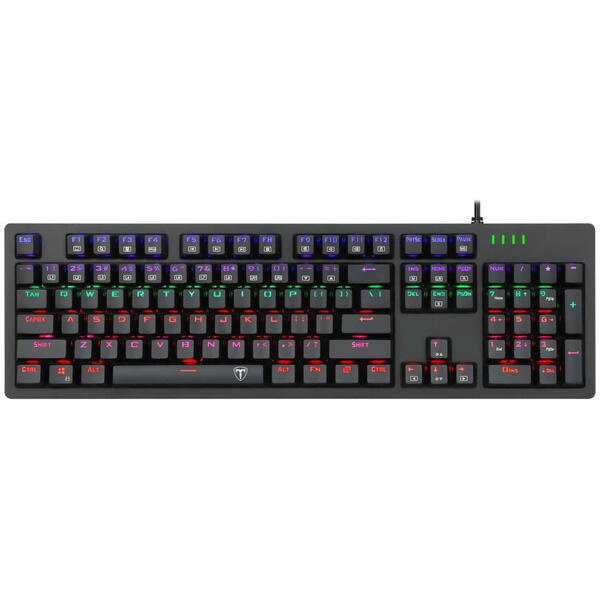 Tastatura gaming T-Dagger Bermuda iluminare rainbow