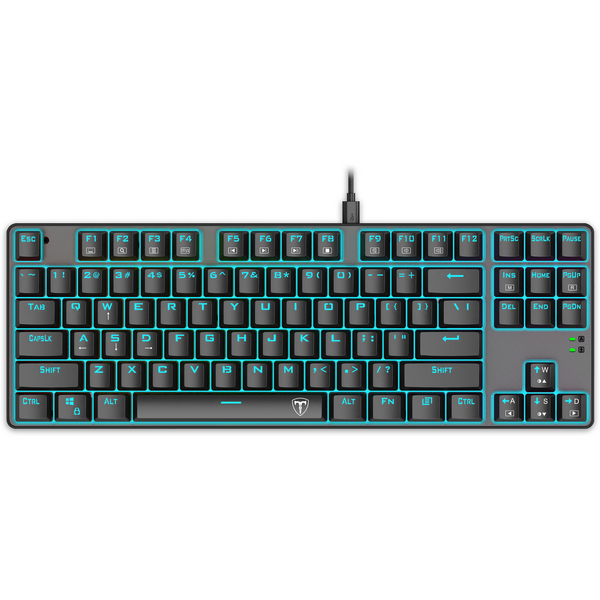 Tastatura gaming T-Dagger Bora iluminare Ice Blue