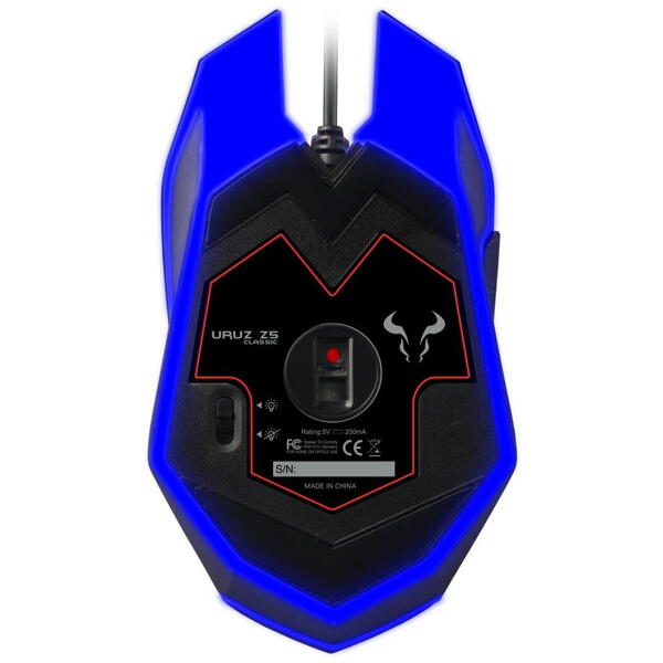 Mouse gaming Mouse gaming Riotoro Uruz Z5 Classic iluminare RGB negru