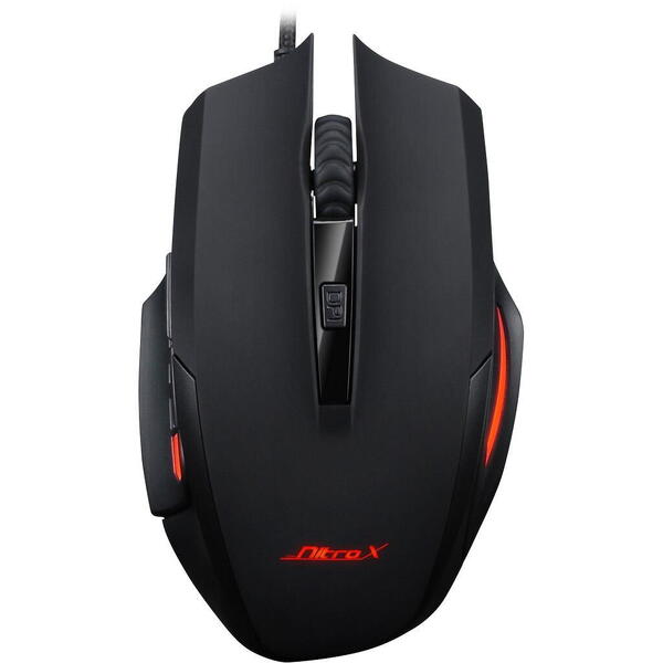 Mouse gaming Inter-Tech Mouse gaming NitroX GX-62 LED negru iluminare RGB