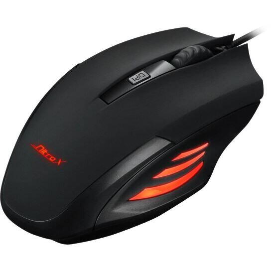 Mouse gaming Inter-Tech Mouse gaming NitroX GX-62 LED negru iluminare RGB