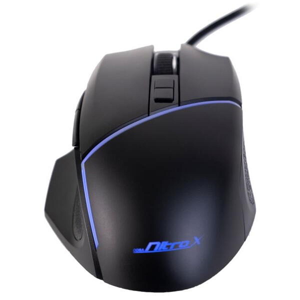 Mouse gaming Inter-Tech Mouse gaming NitroX GT-100 iluminare RGB negru