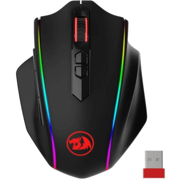 Mouse gaming Mouse gaming wireless si cu fir Redragon Vampire Elite negru iluminare RGB