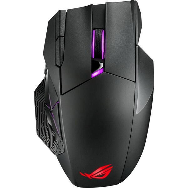 Mouse gaming Mouse wireless si cu fir gaming ASUS ROG Spatha X negru