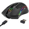 Mouse gaming Mouse gaming wireless si cu fir Redragon Storm Pro negru iluminare RGB
