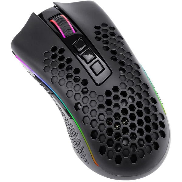 Mouse gaming Mouse gaming wireless si cu fir Redragon Storm Pro negru iluminare RGB