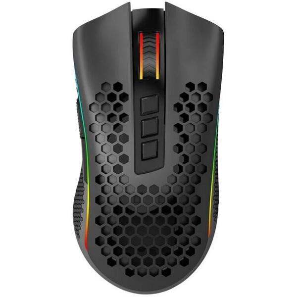 Mouse gaming Mouse gaming wireless si cu fir Redragon Storm Pro negru iluminare RGB