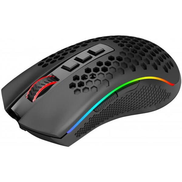 Mouse gaming Mouse gaming wireless si cu fir Redragon Storm Pro negru iluminare RGB