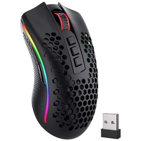 Mouse gaming Mouse gaming wireless si cu fir Redragon Storm Pro negru iluminare RGB