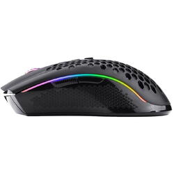 Mouse gaming wireless si cu fir Redragon Storm Pro negru iluminare RGB