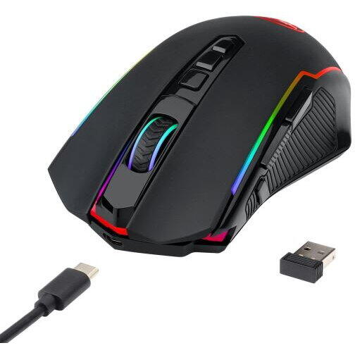 Mouse gaming Mouse gaming wireless Redragon Ranger Lite negru iluminare RGB