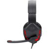 Casti gaming Redragon Themis Black Iluminare Rosu