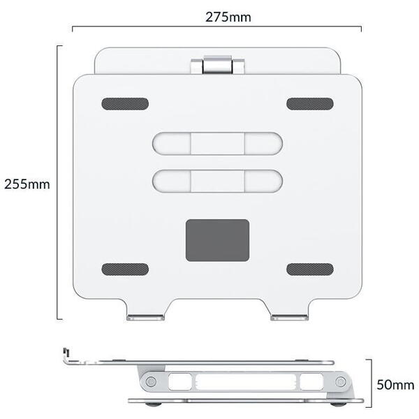 Stand laptop Orico LST-T1 pliabil Aluminiu