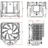 Cooler Cooler procesor ID-Cooling SE-226-XT negru