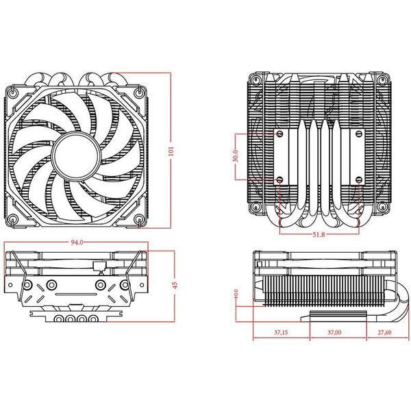 Cooler Cooler procesor ID-Cooling IS-40X-V2