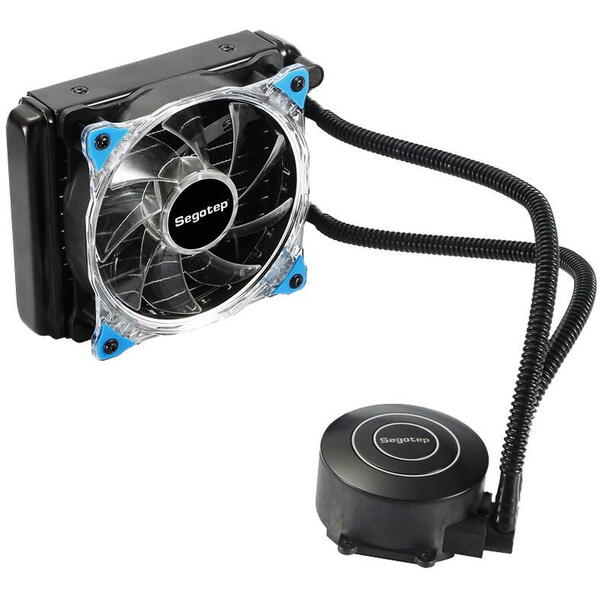 Cooler Cooler procesor cu lichid Segotep Water Cooler 120 iluminare albastra Open Box