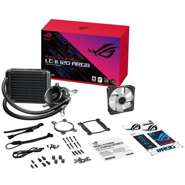 Cooler Cooler procesor cu lichid ASUS ROG STRIX LC II 120 iluminare aRGB