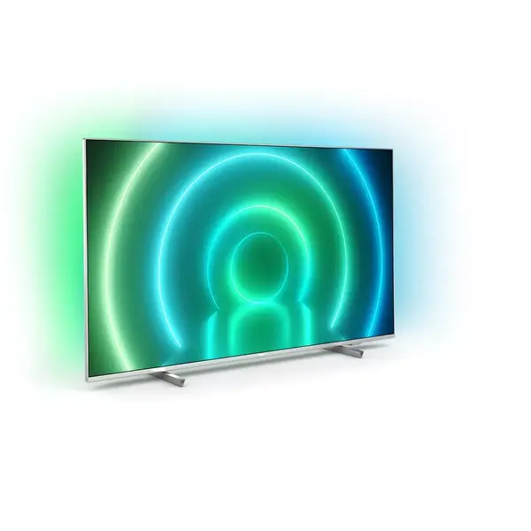 Televizor LED Philips Smart TV Android 43PUS7956/12 108cm 4K UHD HDR Ambilight cu 3 laturi Argintiu