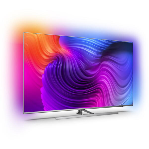 Televizor LED Philips Smart TV Android 75PUS8536/12 189cm 4K UHD HDR Ambilight cu 3 laturi Argintiu