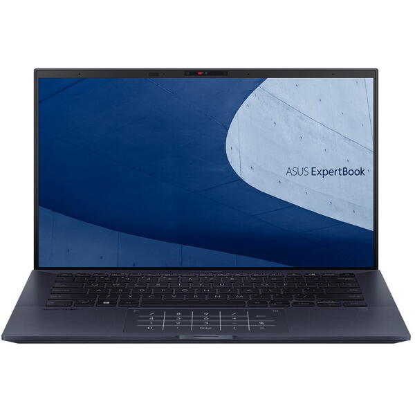 Laptop Asus ExpertBook B9 B9400CEA, 14 inch FHD, Intel Core i5-1135G7, 16GB DDR4X, 512GB SSD, Intel Iris Xe, Win 10 Pro, Star Black