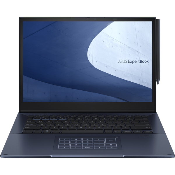 Laptop Asus ExpertBook B Flip B7402FEA 14 inch FHD+ Touch, Intel Core i7-1195G7, 16GB DDR4, 1TB SSD, Intel Iris Xe, Win 10 Pro, Star Black