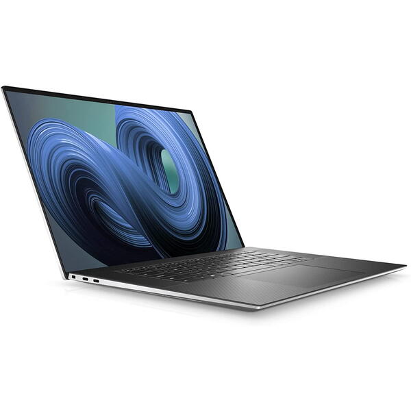 Laptop Dell XPS 17 9720,17.0 inch UHD+ InfinityEdge Touch, Intel Core i7-12700H, 64GB RAM DDR5, 2TB SSD, GeForce RTX 3050 4GB, Win 11 Pro, Platinum Silver, 3Yr NBD