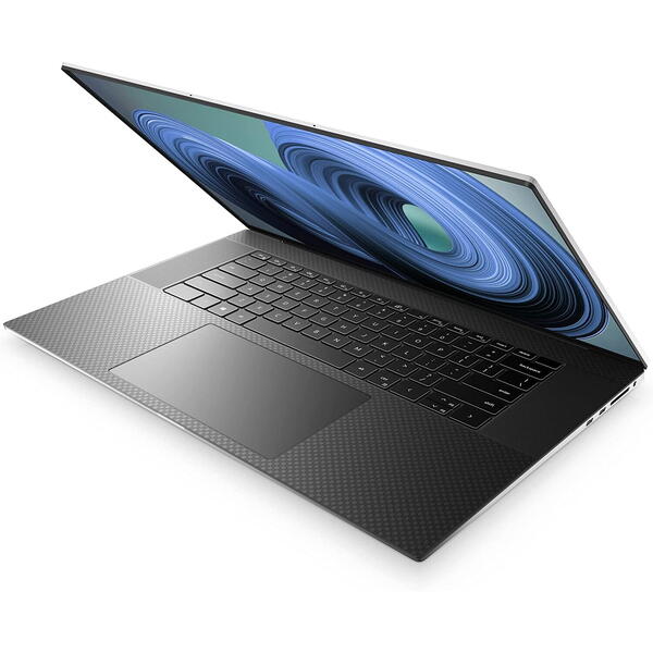 Laptop Dell XPS 17 9720,17.0 inch UHD+ InfinityEdge, Intel Core i9-12900HK, 64GB RAM DDR5, 2TB SSD, GeForce RTX 3060 6GB, Win 11 Pro, Platinum Silver, 3Yr NBD