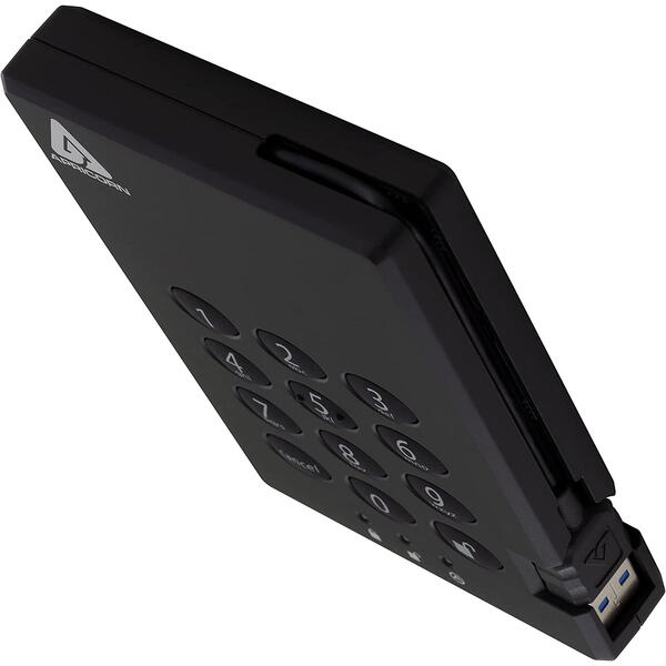 Hard Disk Extern Apricorn Aegis Padlock 3.0 2TB USB 3.0