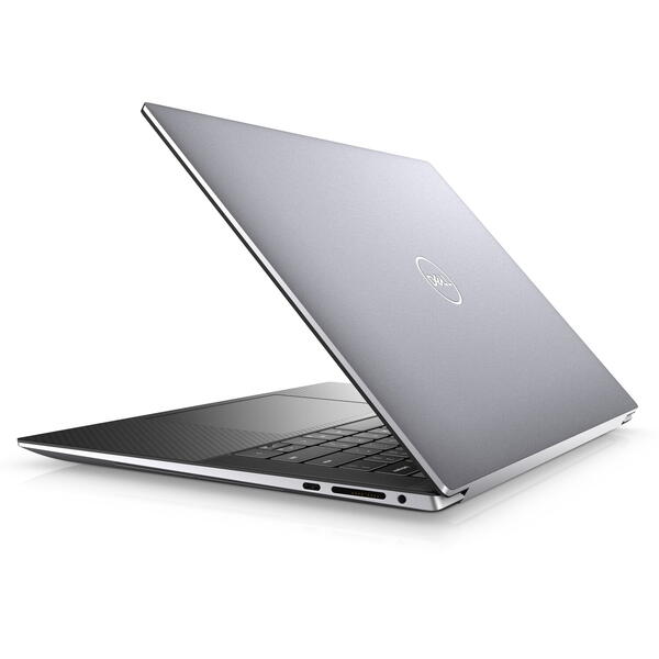 Laptop Dell Precision 5550, 15.6 inch FHD+, Intel Core i7-10750H, 16GB RAM, 256GB SSD, nVidia Quadro T1000 4GB, Windows 10 Pro, Gray