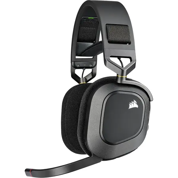 Casti gaming Corsair HS80 RGB WIRELESS, Carbon