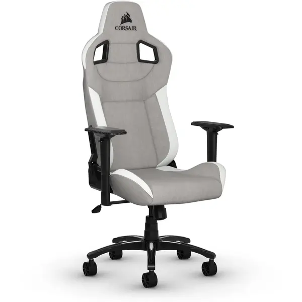 Scaun Gaming Corsair T3 Rush Gray/White