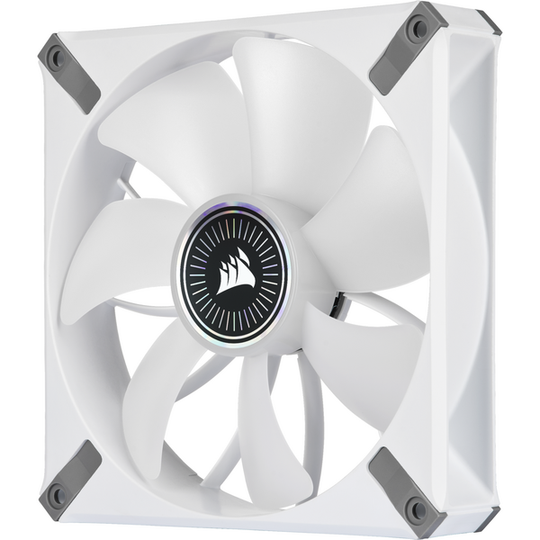 Ventilator PC Corsair iCUE ML140 RGB ELITE White Magnetic Levitation RGB 140mm Dual Fan Pack