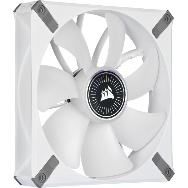 Ventilator PC Corsair iCUE ML140 RGB ELITE White Magnetic Levitation RGB 140mm, Alb
