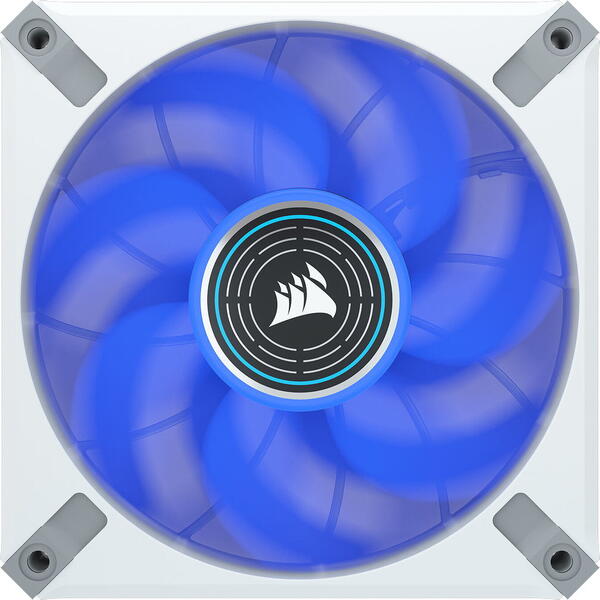 Ventilator PC Corsair ML120 LED ELITE White Magnetic Levitation Blue LED 120mm, Alb