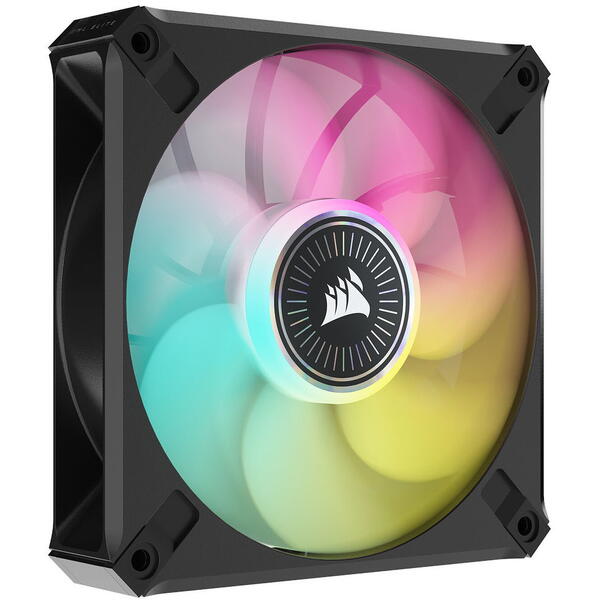 Ventilator PC Corsair iCUE ML120 RGB ELITE Magnetic Levitation RGB 120mm Negru