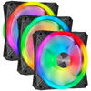 Ventilator PC Corsair iCUE QL120 RGB 120mm Three Fan Pack with Lighting Node CORE