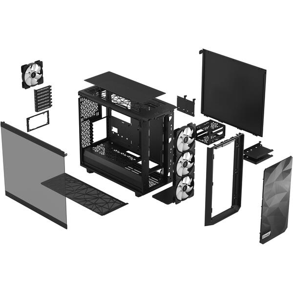 Carcasa Fractal Design Meshify 2 Lite RGB Tempered Glass Black