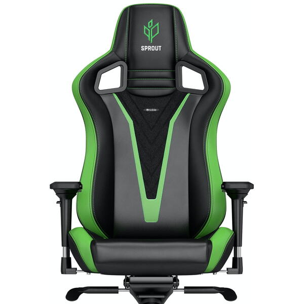 Scaun Gaming NobleChairs EPIC Sprout Edition Black/Green NBL-PU-SPE-001