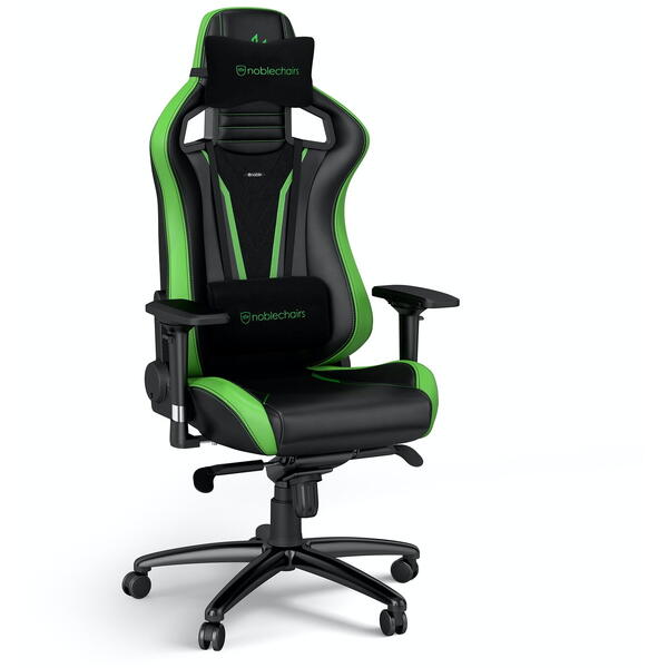 Scaun Gaming NobleChairs EPIC Sprout Edition Black/Green NBL-PU-SPE-001