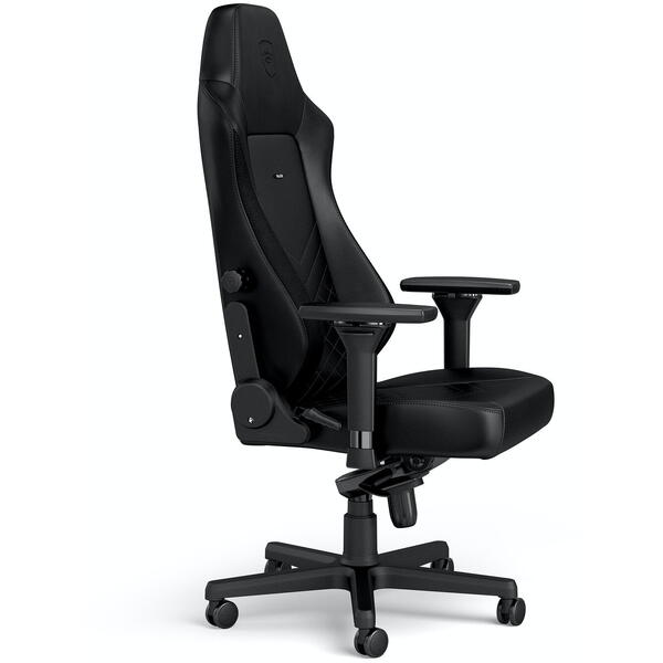 Scaun Gaming NobleChairs HERO Black/Black SGL NBL-HRO-PU-BLA-SGL